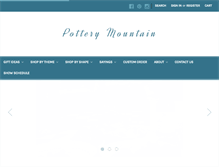 Tablet Screenshot of potterymountain.com